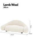 Loopy Curved Sofa with Cushioned Seat – Modern & Cozy Lounge Seating-MinimalisticDecor.com