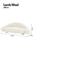 Loopy Curved Sofa with Cushioned Seat – Modern & Cozy Lounge Seating-MinimalisticDecor.com
