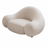 Loopy Curved Sofa with Cushioned Seat – Modern & Cozy Lounge Seating-MinimalisticDecor.com