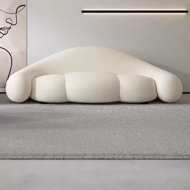 Loopy Curved Sofa with Cushioned Seat – Modern & Cozy Lounge Seating-MinimalisticDecor.com