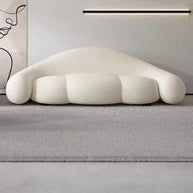 Loopy Curved Sofa with Cushioned Seat – Modern & Cozy Lounge Seating-MinimalisticDecor.com