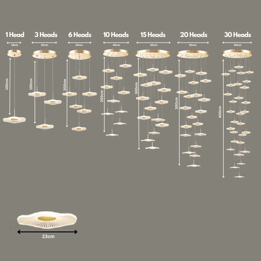 Lotus Leaf Chandelier: Elegant Lighting for Your Space-MinimalisticDecor.com