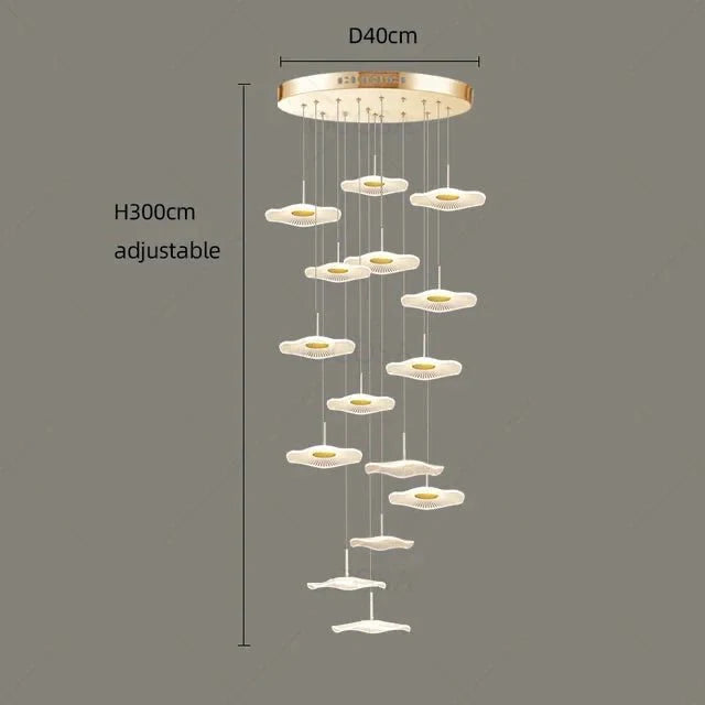 Lotus Leaf Chandelier: Elegant Lighting for Your Space-MinimalisticDecor.com