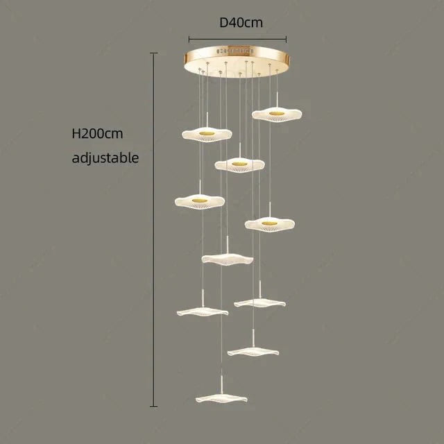 Lotus Leaf Chandelier: Elegant Lighting for Your Space-MinimalisticDecor.com