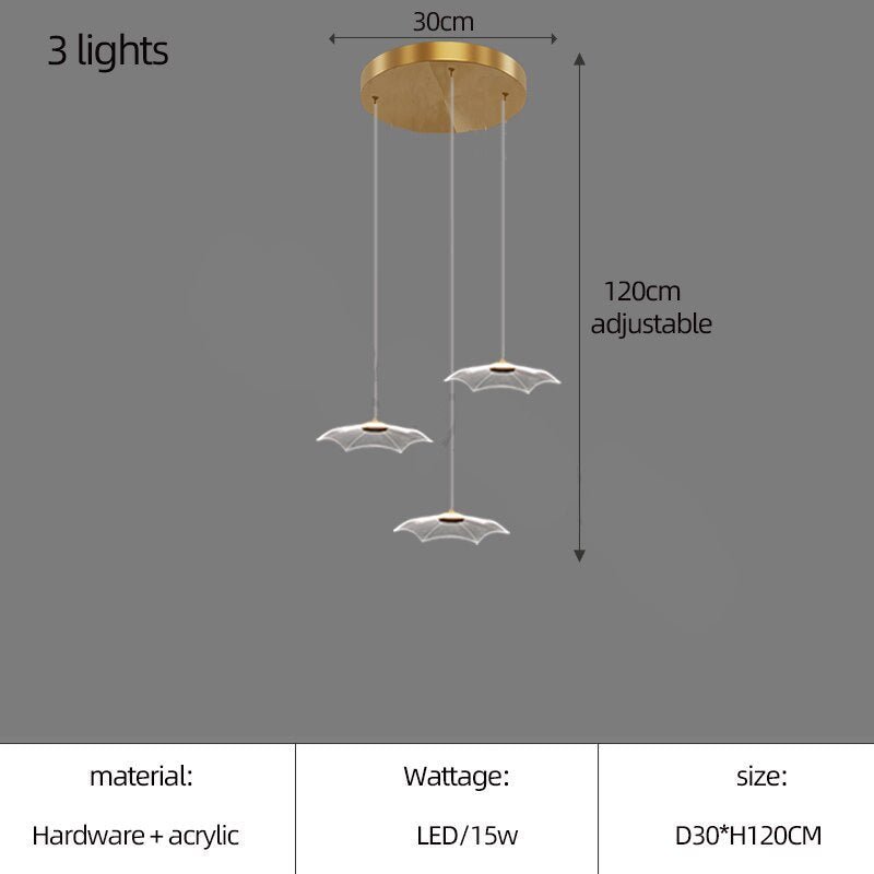 Lotus Leaf Staircase Chandelier – Luxury Pendant Light for Grand Staircases-MinimalisticDecor.com