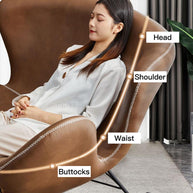 Lounge Rocking Chair - Leather Rocking Chair-MinimalisticDecor.com