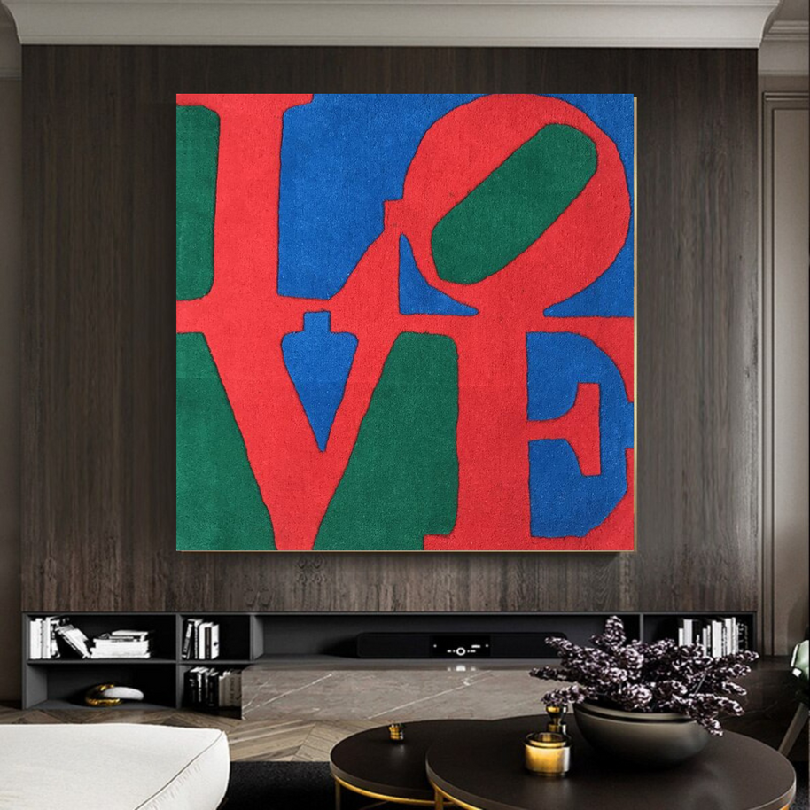 Love Abstract Canvas Wall Art-MinimalisticDecor.com