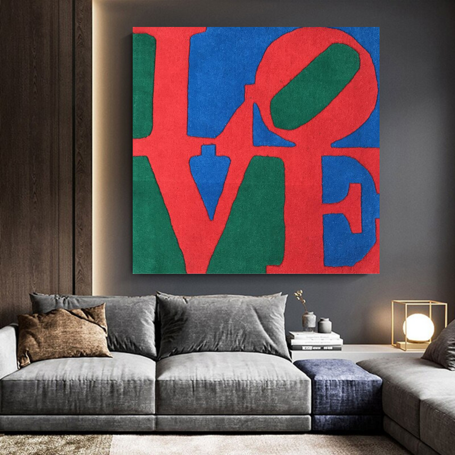 Love Abstract Canvas Wall Art-MinimalisticDecor.com