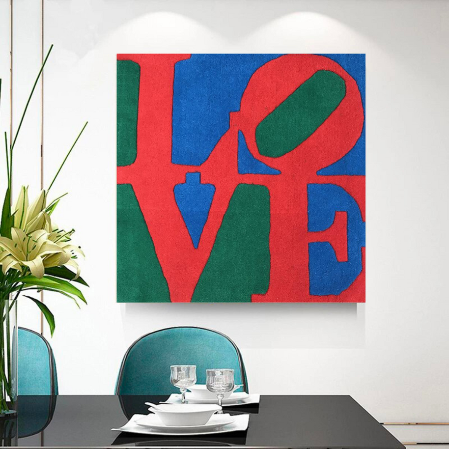Love Abstract Canvas Wall Art-MinimalisticDecor.com