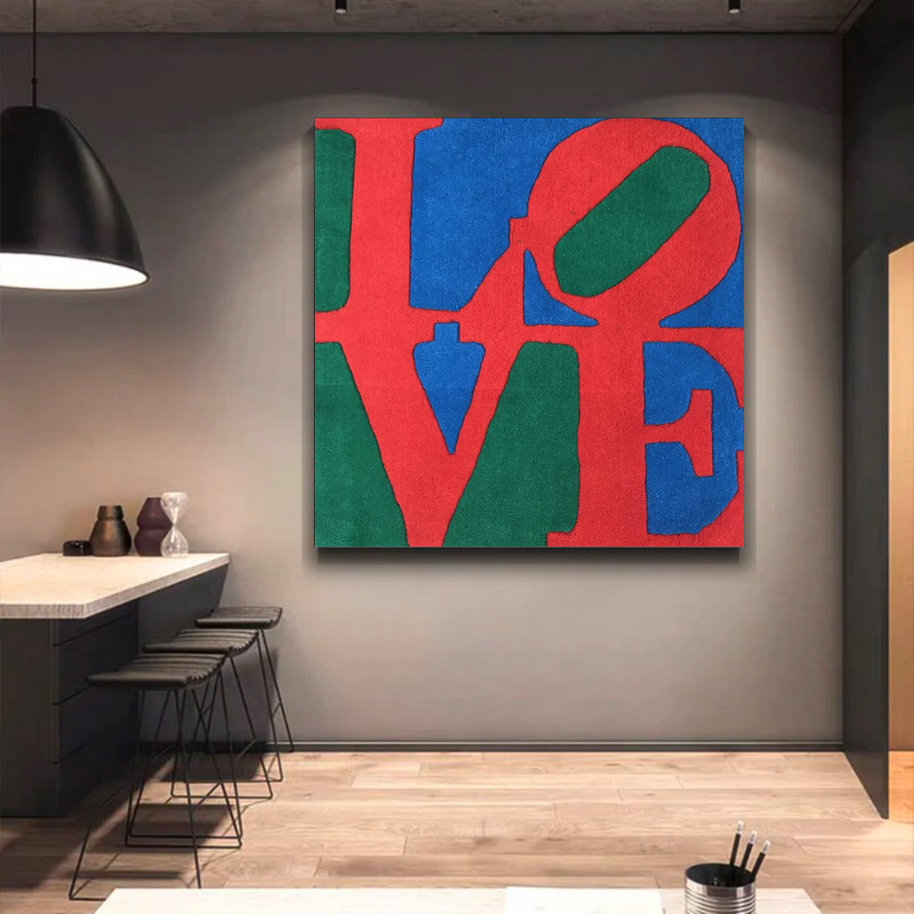 Love Abstract Canvas Wall Art-MinimalisticDecor.com