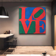 Love Abstract Canvas Wall Art-MinimalisticDecor.com