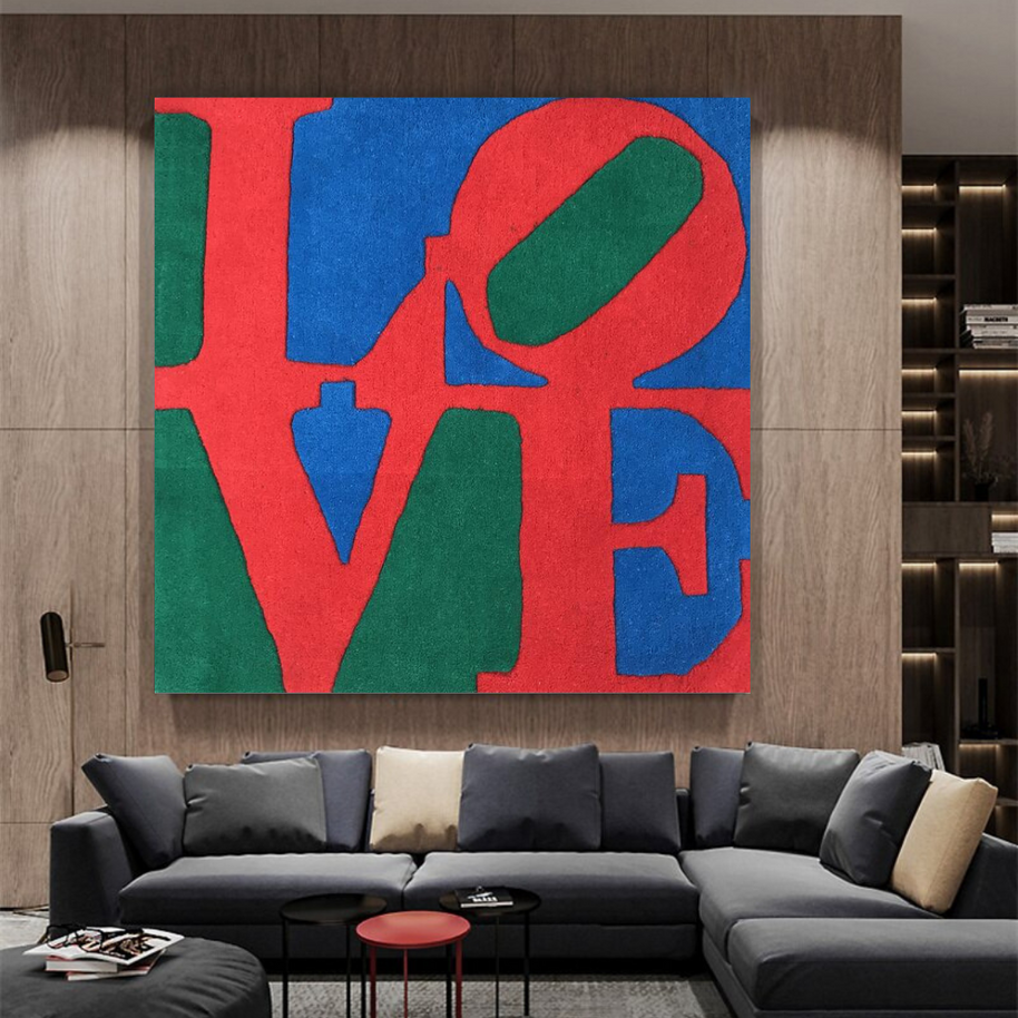 Love Abstract Canvas Wall Art-MinimalisticDecor.com