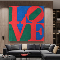 Love Abstract Canvas Wall Art-MinimalisticDecor.com