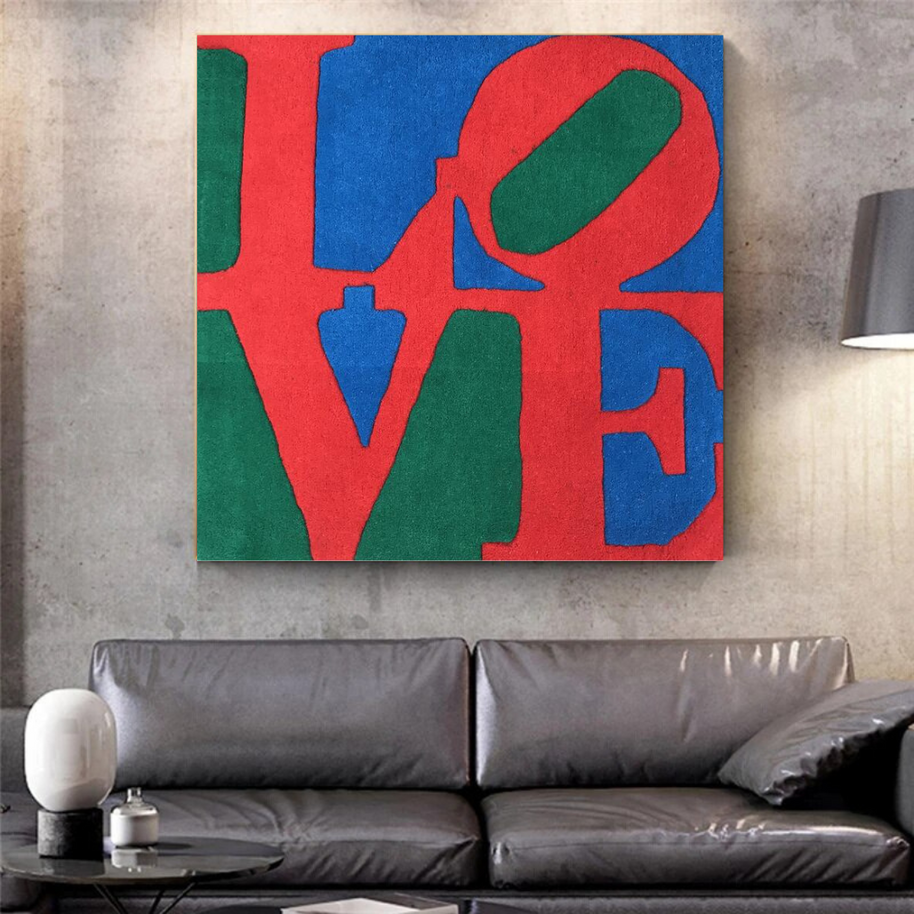 Love Abstract Canvas Wall Art-MinimalisticDecor.com