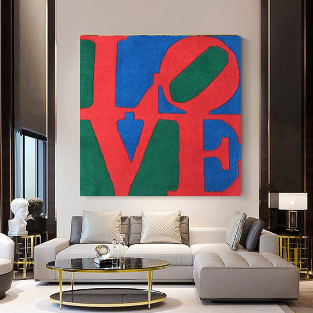 Love Abstract Canvas Wall Art-MinimalisticDecor.com