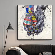 Lover Hands Canvas Wall Art-MinimalisticDecor.com