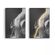 Luminous LED Girl Abstract Art Wall Lamp-MinimalisticDecor.com