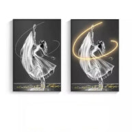 Luminous LED Girl Abstract Art Wall Lamp-MinimalisticDecor.com