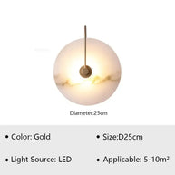 Luna Stone Modern Marble Wall Sconce Light-MinimalisticDecor.com