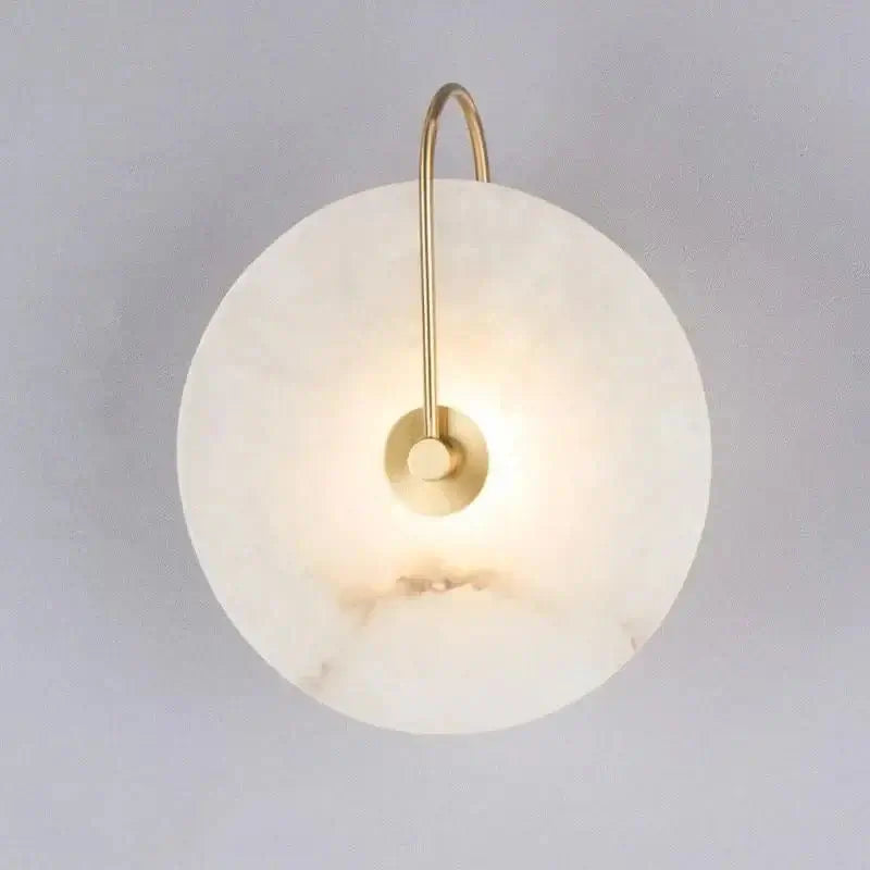 Luna Stone Modern Marble Wall Sconce Light-MinimalisticDecor.com