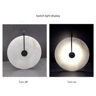 Luna Stone Modern Marble Wall Sconce Light-MinimalisticDecor.com