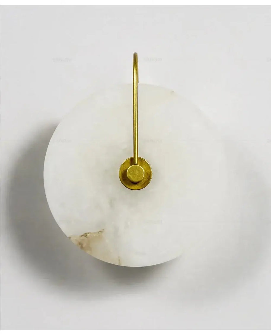 Luna Stone Modern Marble Wall Sconce Light-MinimalisticDecor.com