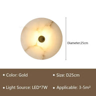 Luna Stone Modern Marble Wall Sconce Light-MinimalisticDecor.com