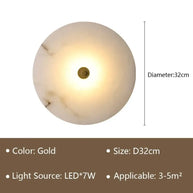 Luna Stone Modern Marble Wall Sconce Light-MinimalisticDecor.com