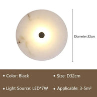 Luna Stone Modern Marble Wall Sconce Light-MinimalisticDecor.com
