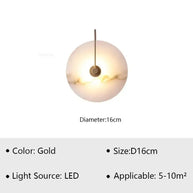 Luna Stone Modern Marble Wall Sconce Light-MinimalisticDecor.com