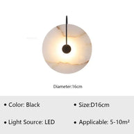Luna Stone Modern Marble Wall Sconce Light-MinimalisticDecor.com