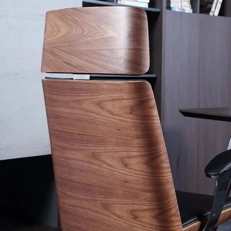 Luxury Adjustable Swivel Executive Leather Office Chair – Ergonomic Recliner-MinimalisticDecor.com