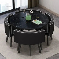 Luxury Circular Dining Table – Space-Saving Elegance & Comfort-MinimalisticDecor.com