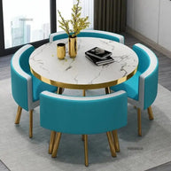 Luxury Circular Dining Table – Space-Saving Elegance & Comfort-MinimalisticDecor.com
