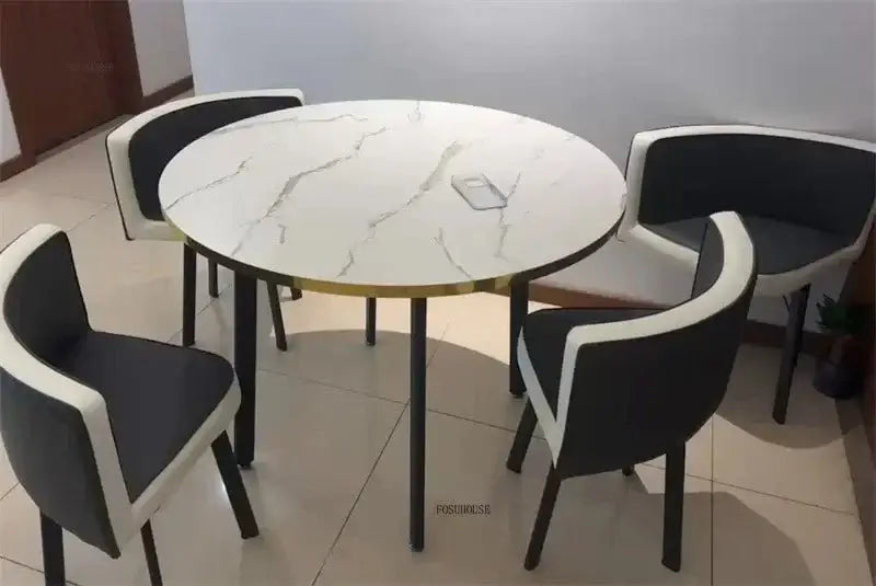 Luxury Circular Dining Table – Space-Saving Elegance & Comfort-MinimalisticDecor.com