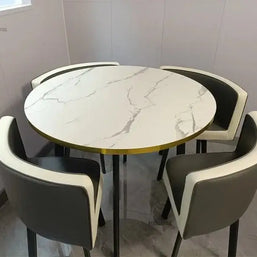 Luxury Circular Dining Table – Space-Saving Elegance & Comfort-MinimalisticDecor.com