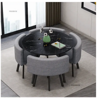 Luxury Circular Dining Table – Space-Saving Elegance & Comfort-MinimalisticDecor.com
