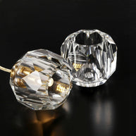 Luxury Crystal Globes Stair Chandelier – Elegant LED Pendant with Plated Finish-MinimalisticDecor.com