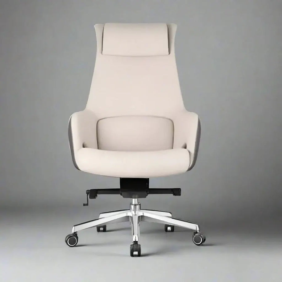 Luxury Ergonomic Swivel Executive Genuine Leather Office Chair-MinimalisticDecor.com