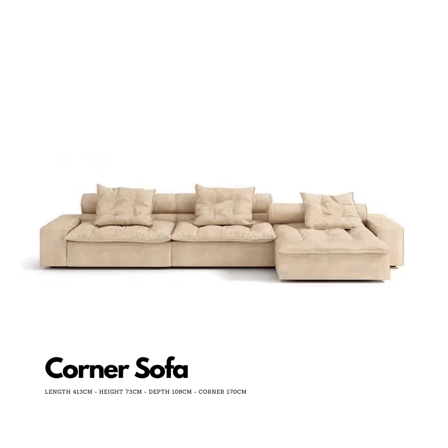 Luxury Italian Designer Sectional Sofa – High-Density Sponge & Down Filling-MinimalisticDecor.com
