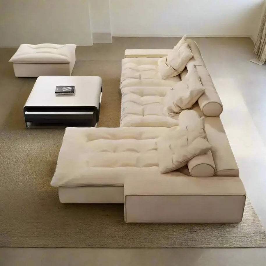 Luxury Italian Designer Sectional Sofa – High-Density Sponge & Down Filling-MinimalisticDecor.com