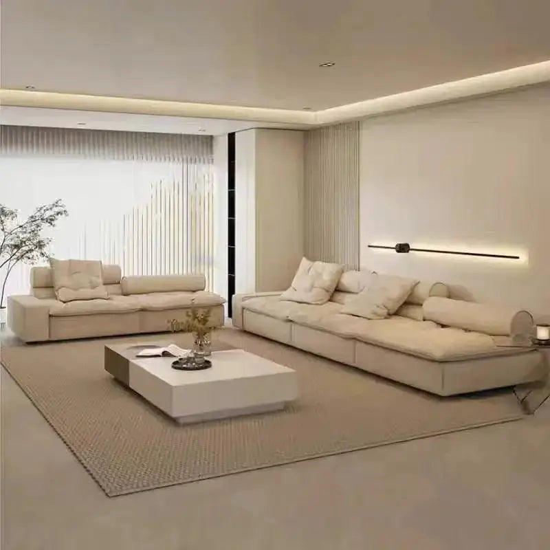 Luxury Italian Designer Sectional Sofa – High-Density Sponge & Down Filling-MinimalisticDecor.com