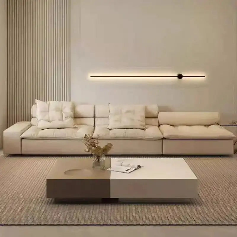 Luxury Italian Designer Sectional Sofa – High-Density Sponge & Down Filling-MinimalisticDecor.com