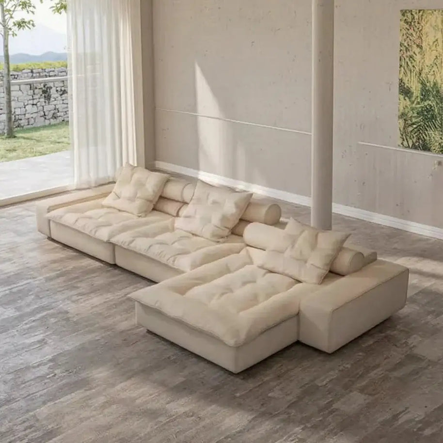 Luxury Italian Designer Sectional Sofa – High-Density Sponge & Down Filling-MinimalisticDecor.com
