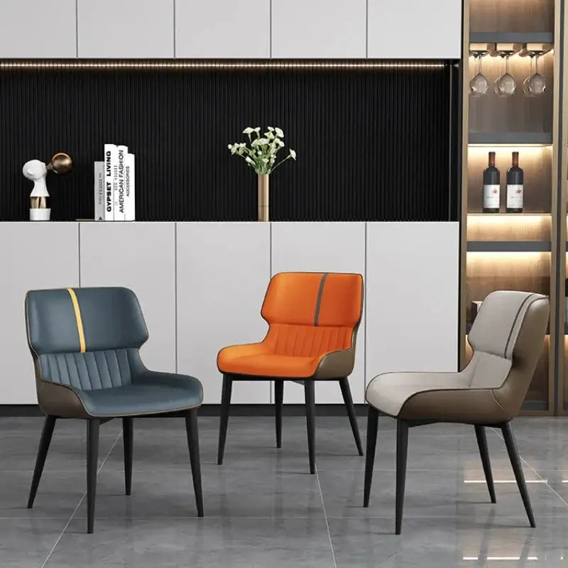 Luxury n Comfort Leather Dining Chair-MinimalisticDecor.com