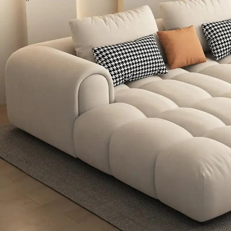 Luxury Sectional Calf Leather Sofa Cama Chaise Sofa Set-MinimalisticDecor.com