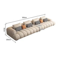 Luxury Sectional Calf Leather Sofa Cama Chaise Sofa Set-MinimalisticDecor.com