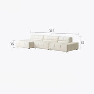 Luxury Sectional Minimalistic Corner Sofa Set-MinimalisticDecor.com