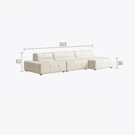 Luxury Sectional Minimalistic Corner Sofa Set-MinimalisticDecor.com