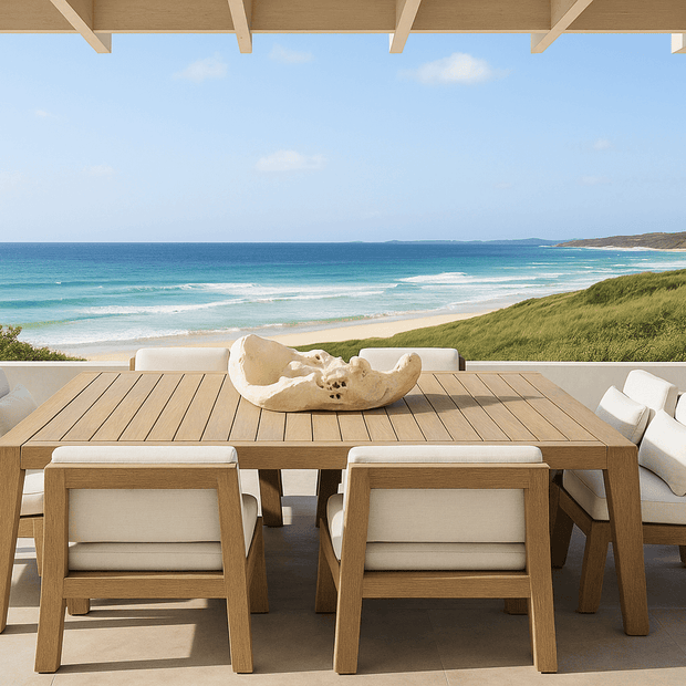 Luxury Teak Solid Wood Outdoor Dining Set-MinimalisticDecor.com